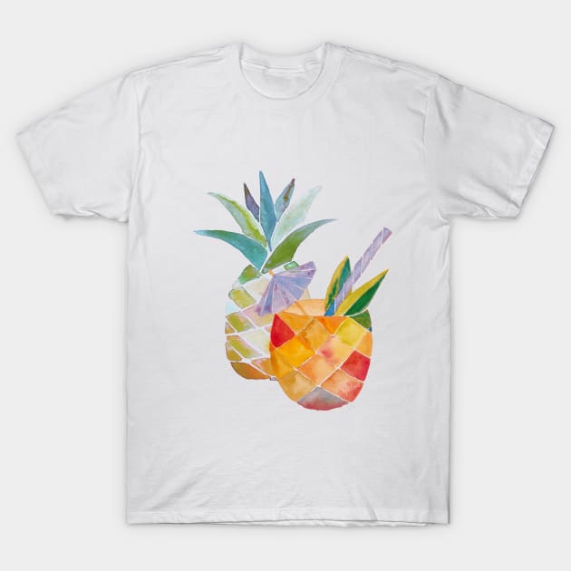 Pina Colada Mauve T-Shirt by wallaceart